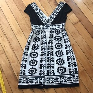Maggie London black and white dress